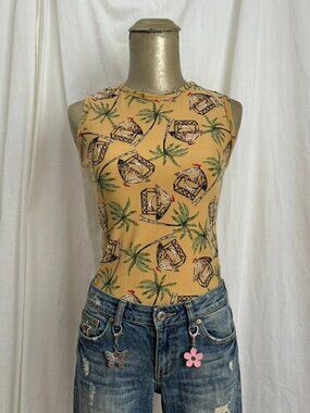 Vintage Tropical Tank Top XS